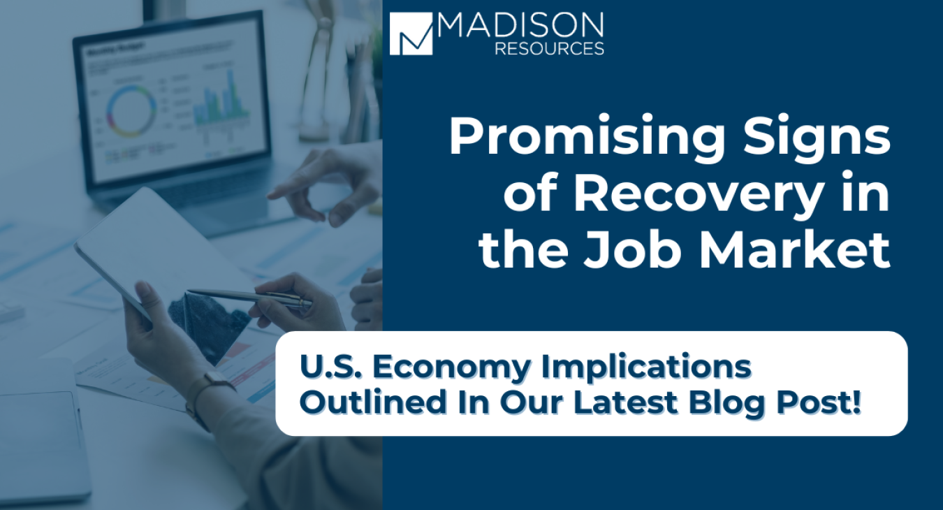 Infographic Indicating Promising Signs of Recovery In the Job Market 