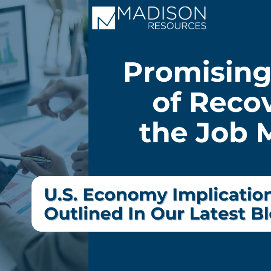 Infographic Indicating Promising Signs of Recovery In the Job Market 