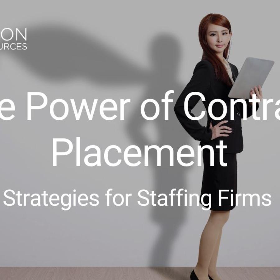 A diverse team of professionals collaborating in a modern office setting, representing the benefits of contract staffing for staffing firms.
