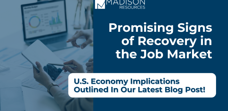 Infographic Indicating Promising Signs of Recovery In the Job Market 