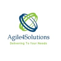 Agile 4 Solutions logo in blue and green.