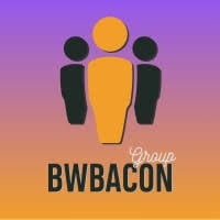 BW Bacon Group logo featuring three person icons in black and orange.